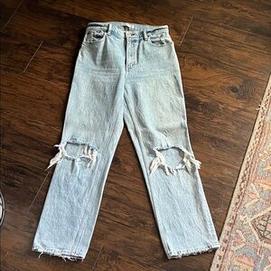 Abercrombie & Fitch The 90’s Straight Ultra High Rise Denim